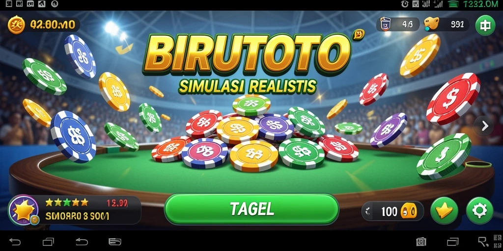 Tampilan menarik dari gameplay BIRUTOTO yang memukau.