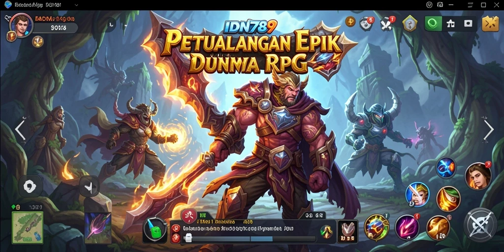 Tampilan screenshot IDN789 yang menampilkan aksi seru dalam gameplay RPG.
