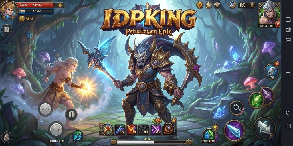 Gameplay epik IDPKING dalam grafik yang menakjubkan.