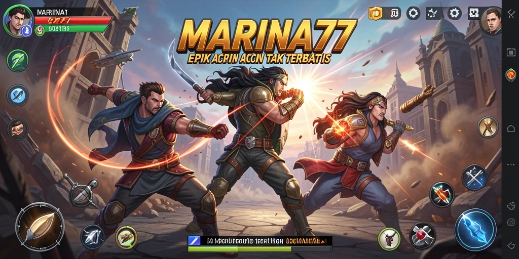 Tampilan grafis yang menakjubkan di gameplay MARINA77.