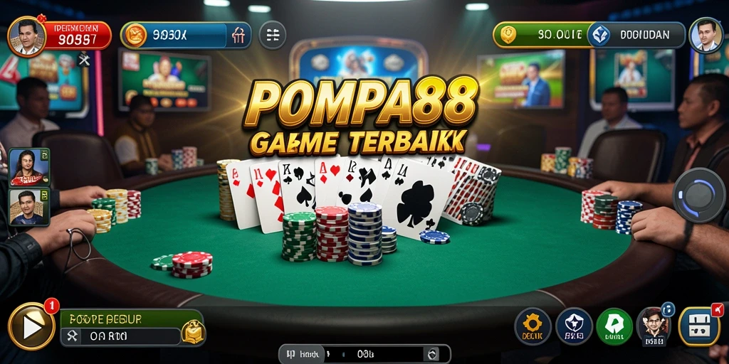 Tampilan menarik dari gameplay Poker POMPA88 yang memikat.