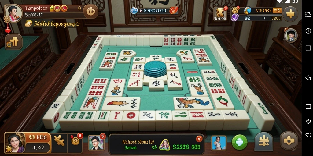 Tangkapan layar gameplay Mahjong TEMPOTOTO yang menarik dan dinamis.